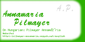 annamaria pilmayer business card